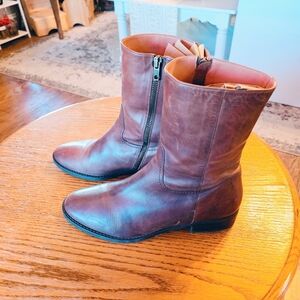 J. Crew Brown Leather Boots